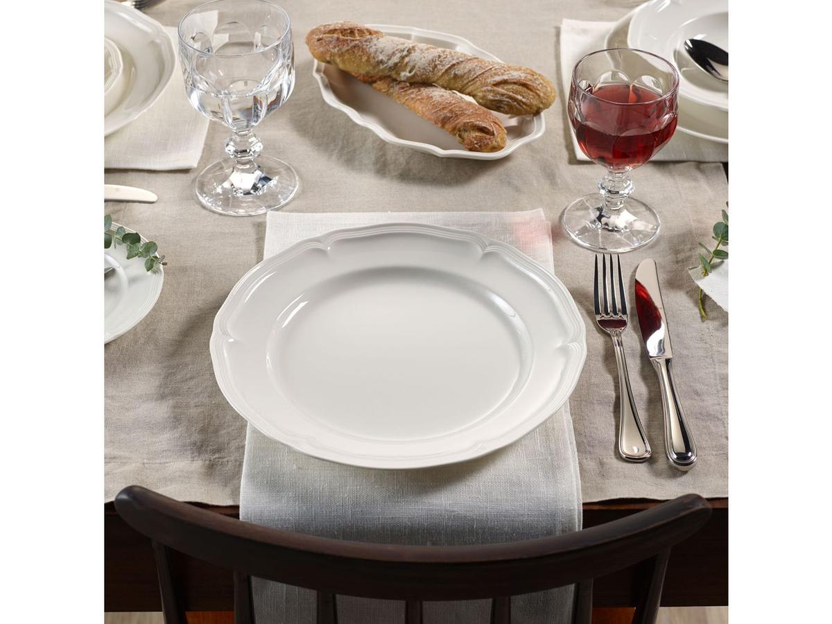 Villeroy Boch Manoir Dinerbord - Ø 26 cm - Set van 6 - Wit