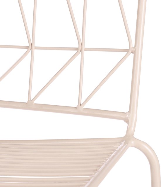 Mica Decorations Bueno Barkruk voor Buiten - 53 x 55 x 108 cm - Roze