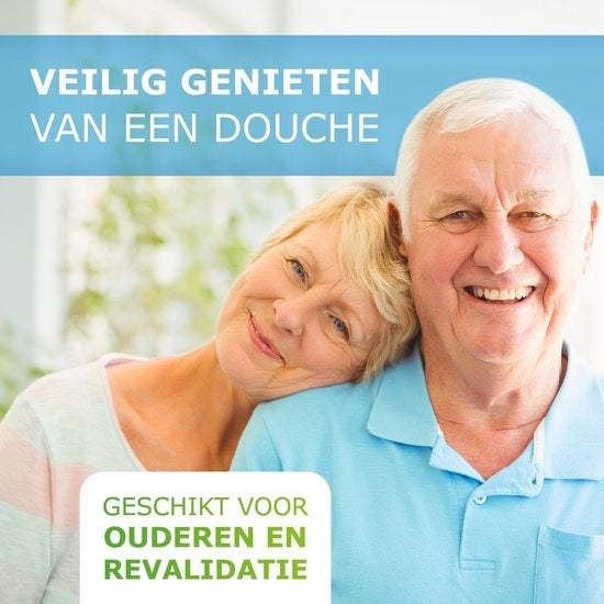 Vivamore Douchekruk - Antislip Douchestoel - In Hoogte Verstelbaar - Max. 150 KG