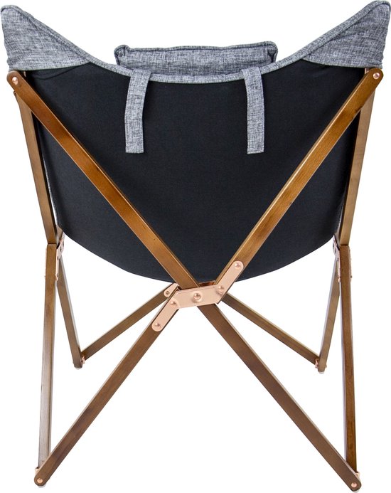 Bo-Camp - Urban Outdoor - Relaxstoel - Bloomsbury - M - Oxford polyester - Grijs