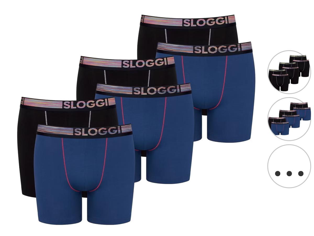 Sloggi Go ABC Natural Hipster Short - 6-pack - maat L - Zwart