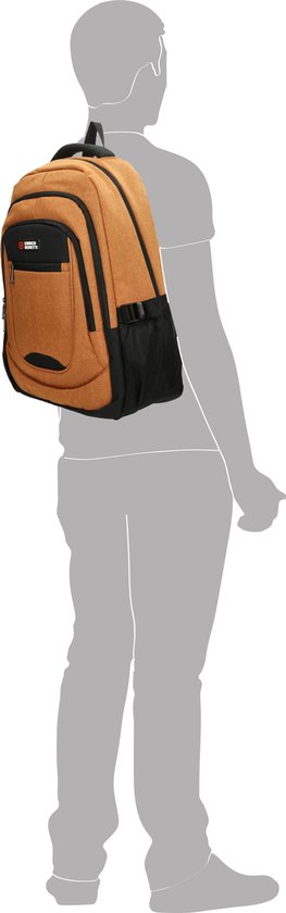 Enrico Benetti Hamburg Laptop Rugzak - 17" Laptop, 35,5 liter - 62125 - Roest