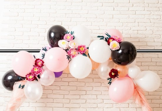 Arti Casa Tafelstang - Decoratieframe - met Klemmen - voor Bloemen, Ballonnen, Lampjes en Planten - Trouwboog - Metaal - Zwart