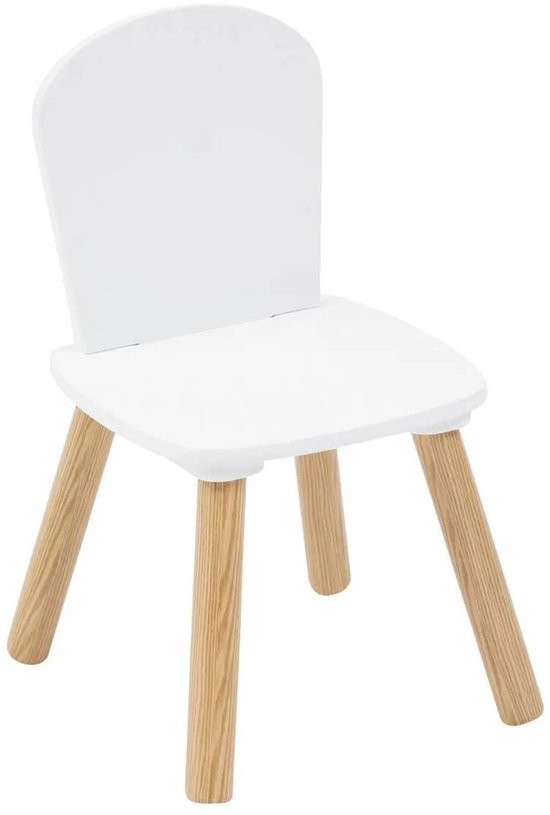 Atmosphera Kids Set Tekentafel/Kindertafel + Kinderstoelen - 58x38x43cm - Wit