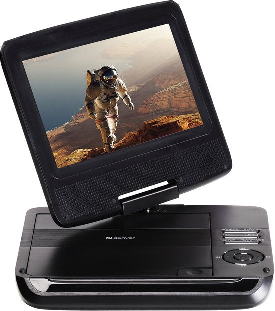 Denver Draagbare DVD Speler Auto - 7 inch - Incl. Hoofdsteunhouder - USB - Draaibaar Scherm - MT792