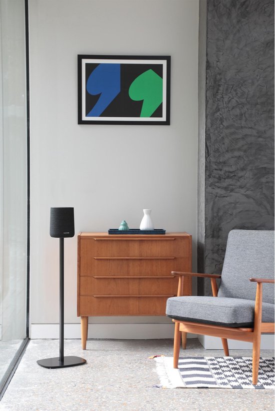 SoundXtra SDXHKCONEFS1021 speaker steun Vloer Aluminium, Staal Zwart