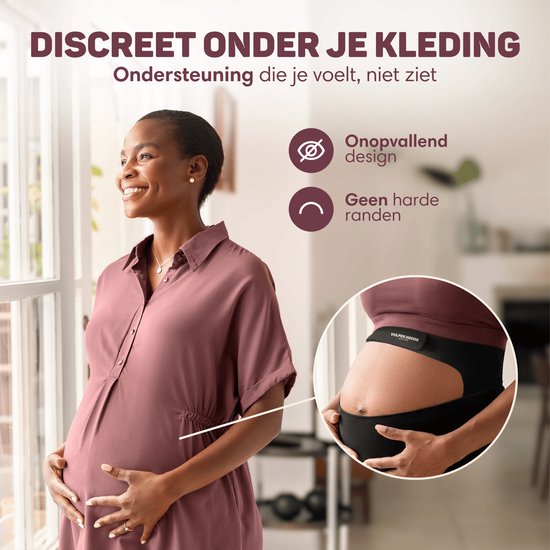 Vulpes Goods® Babycare - Buikband Zwangerschap - Verstelbare Zwangerschapsband - Buikband voor Zwangerschap - Onzichtbaar & Ademend - Buik & Rugsteun - Maat L - Bekkenband - Pregnancy Belt - Bekkenbrace - incl. Waszak