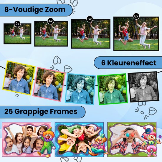 Bambini Kindercamera - Digitale Kindercamera - Kinder camera - Digitale camera - Fototoestel voor kinderen - 1080P HD - Blauw