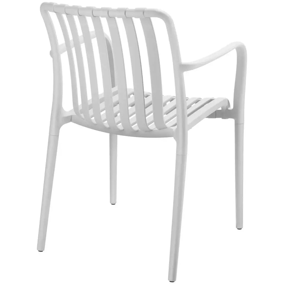 Tectake Tuinstoelen Alcudia Set van 2 - Weerbestendig - Stapelbaar - Kunststof