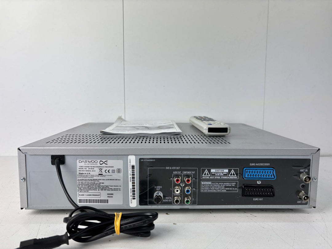 Daewoo DF-8100 Video/DVD Combi Recorder – Zwart/Zilver – VHS naar DVD Kopiëren