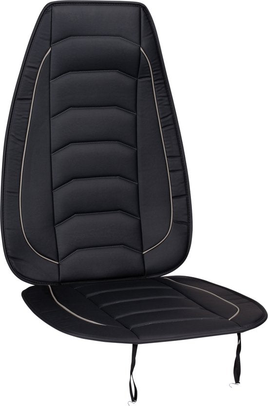 Dunlop Autostoelhoes - Universeel - Schuimvulling - Makkelijk te Bevestigen - Zwart/ Grijs