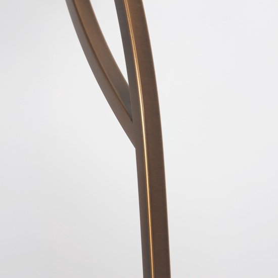 Anthea 4330BR klassieke vloerlamp brons met marmerlook glas hoogte 140 cm Steinhauer