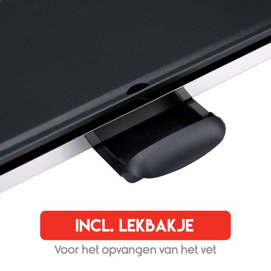 alpina Teppanyaki Bakplaat - Grillplaat - Gourmetstel 4 Personen - 70 x 23cm - 2000W