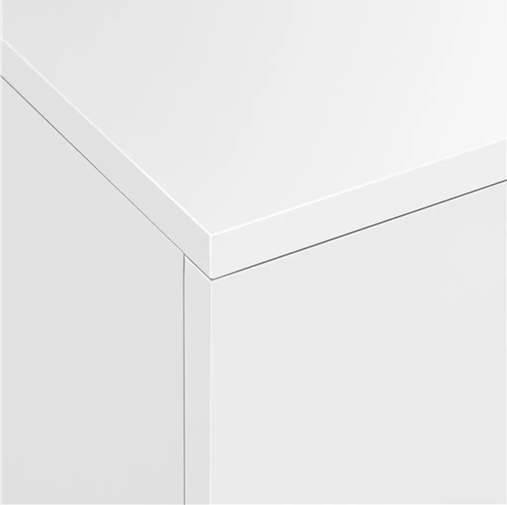 Yaheetech Nachtkastje met 3 Laden - Wit - 40 x 35 x 60 cm