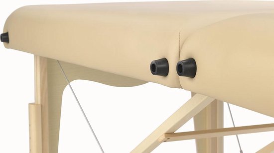 ZENGROWTH Nimman Inklapbare Massagetafel met Rugleuning Mocca