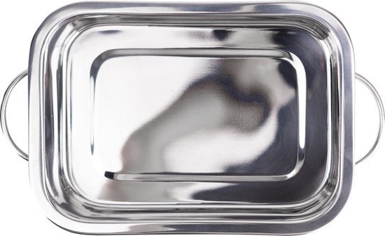 Renberg - Lasagneschaal - Bakvorm - RVS - 32 x 23 x6.3CM - 4 Liter