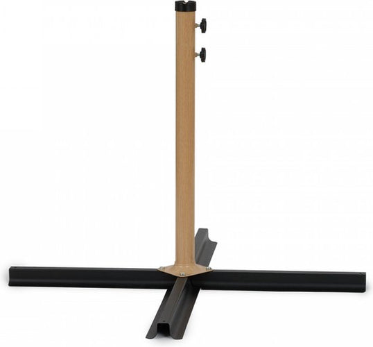 Zwevende / Hangende Parasol - Creme - 300 cm breed - 250 cm Hoog - Houtlook - incl. hoes