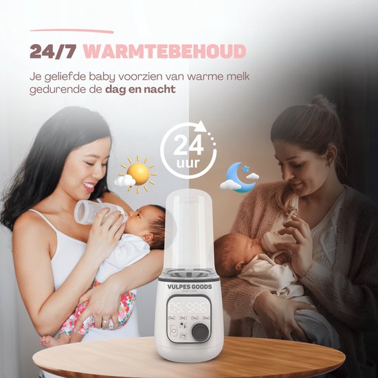 Vulpes Goods® BabyCare - Flessenwarmer PRO 10in1 - Flesverwarmer - Flessenverwarmer - Verwarming van vloeistoffen en eten