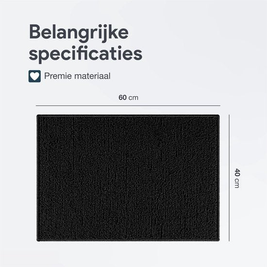 Luft ultra absorberende Microvezel Droogdoek - 60 x 80 - Badkamer en Auto - Microvezeldoekjes - Sterk - Zwart - 1300 GSM