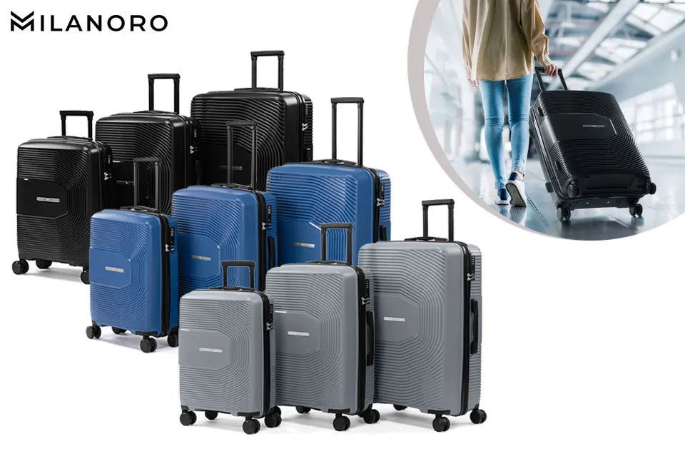 Milanoro Kofferset - 3-delig - TSA-slot - 360° Wielen - Terracotta