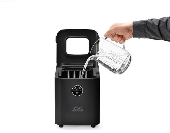 Solis Ice Cube Express IJsblokjesmachine - Snel ijs in 8 minuten - Zwart - 1 liter
