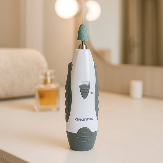 Grundig Manicureset Elektrisch 5-in-1 - Manicureset voor Handen en Voeten - Elektrische Pedicureapparaten met 5 Opzetstukken - Compacte Set voor Thuis en Reizen