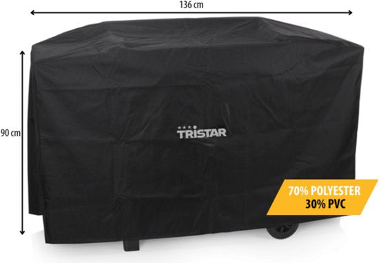 Tristar Universele BBQ Hoes - BQ-6302FT - Beschermhoes Waterdicht - BBQ hoes - 136x90cm