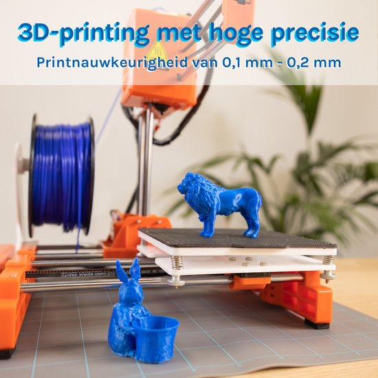 3D&Print 3D Printer voor Beginners, Kinderen - Bouwpakket - Starterspakket voor Kinderen - Oranje