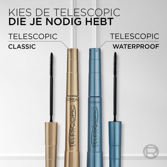 L’Oréal Paris Telescopic Mascara - Lengte mascara voor zichtbaar langere wimpers - Volume zonder klontjes - Zwart - 8ml
