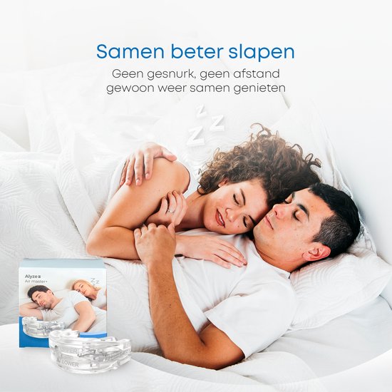 Anti Snurk Beugel - PRO+ - Incl. doosje & Ebook - Verstelbaar - Voor een goede nachtrust - Bitje Knarsertanden - Knarsbitje - Transparant BPA vrij - Alyze