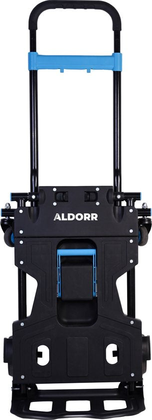 ALDORR 2-in-1 Opvouwbare Steekwagen en transportkar - Draagvermogen transportkar Max. 150kg en Steekwagen Max. 75kg - Opvouwbaar Transportkar - Inklapbaar Meubelhondje - Steekkar - Magazijnwagen - Meubelroller