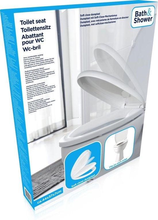 Bath & Shower Wc-Bril toiletbril - Soft Close - Wit