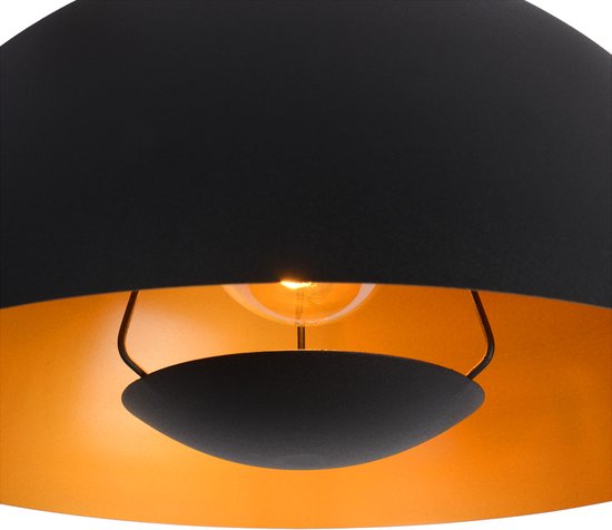 Lucide SIEMON - Hanglamp - Ø 40 cm - 1xE27 - Zwart