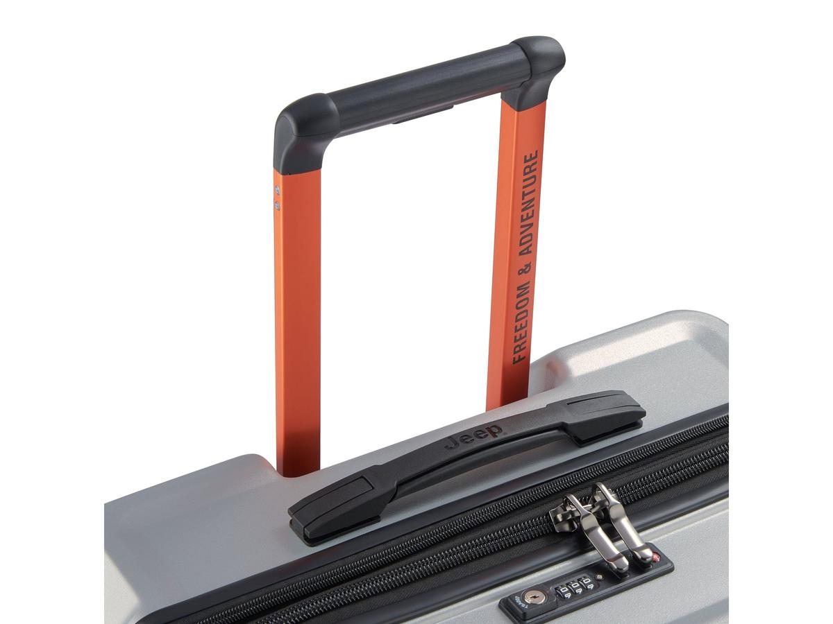 Jeep Trolley Koffer - Uitbreidbaar - maat L - Silver 76 cm