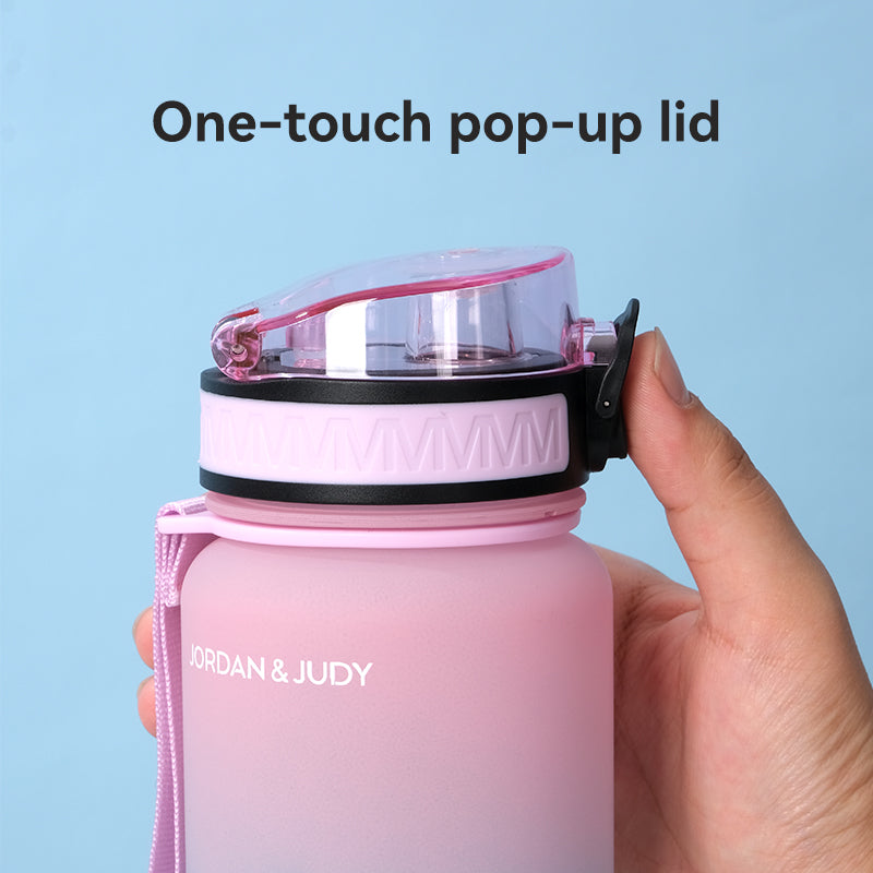Jordan & JUDY Tritan sportwaterfles - 1000 ml - roze verloop