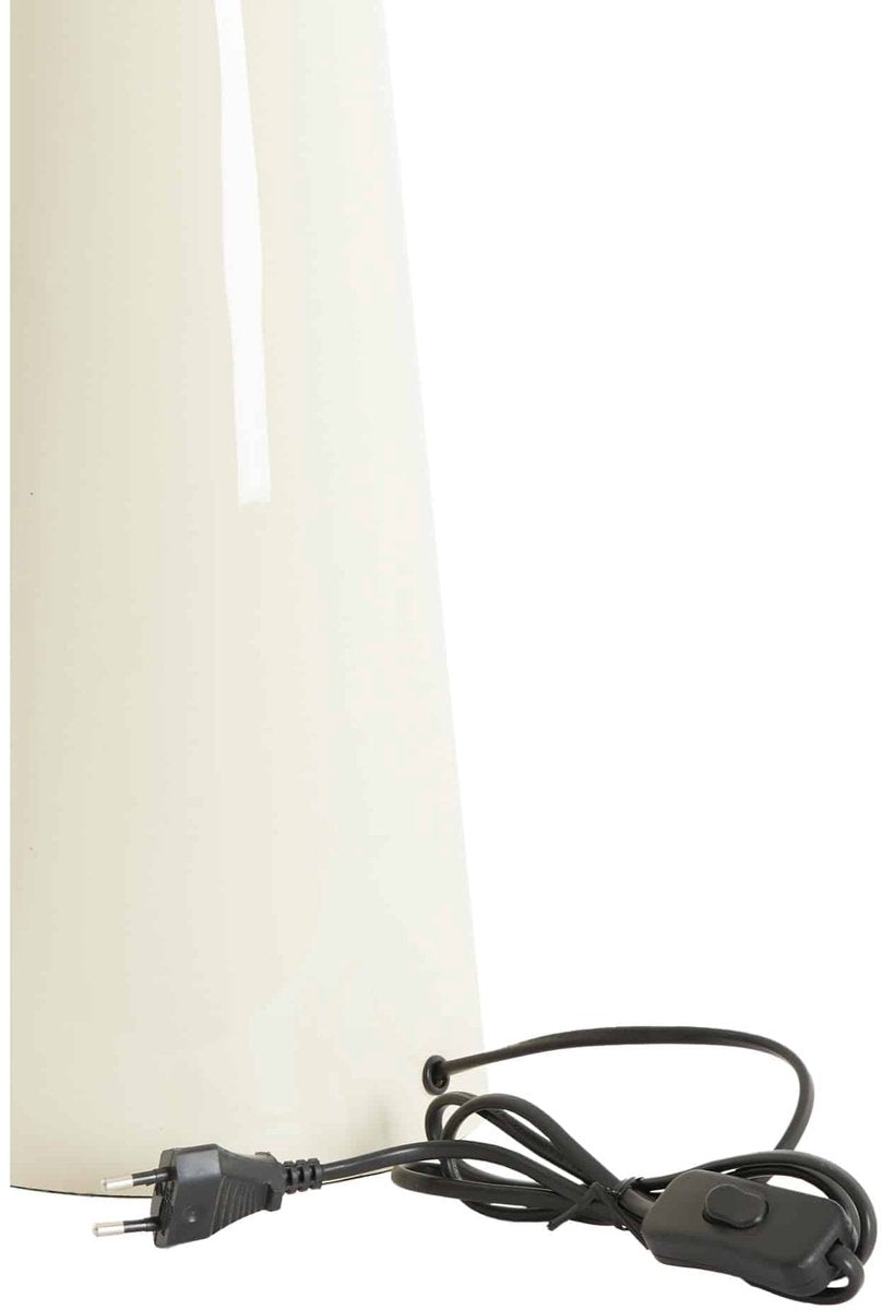 Yelos Lampvoet Ø18x43 cm - Mat Crème - Tijdloos en Stijlvol Design
