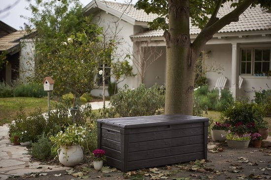 Keter Brightwood Opbergbox - 455L - 145x69,7x60,3 cm - Grafiet