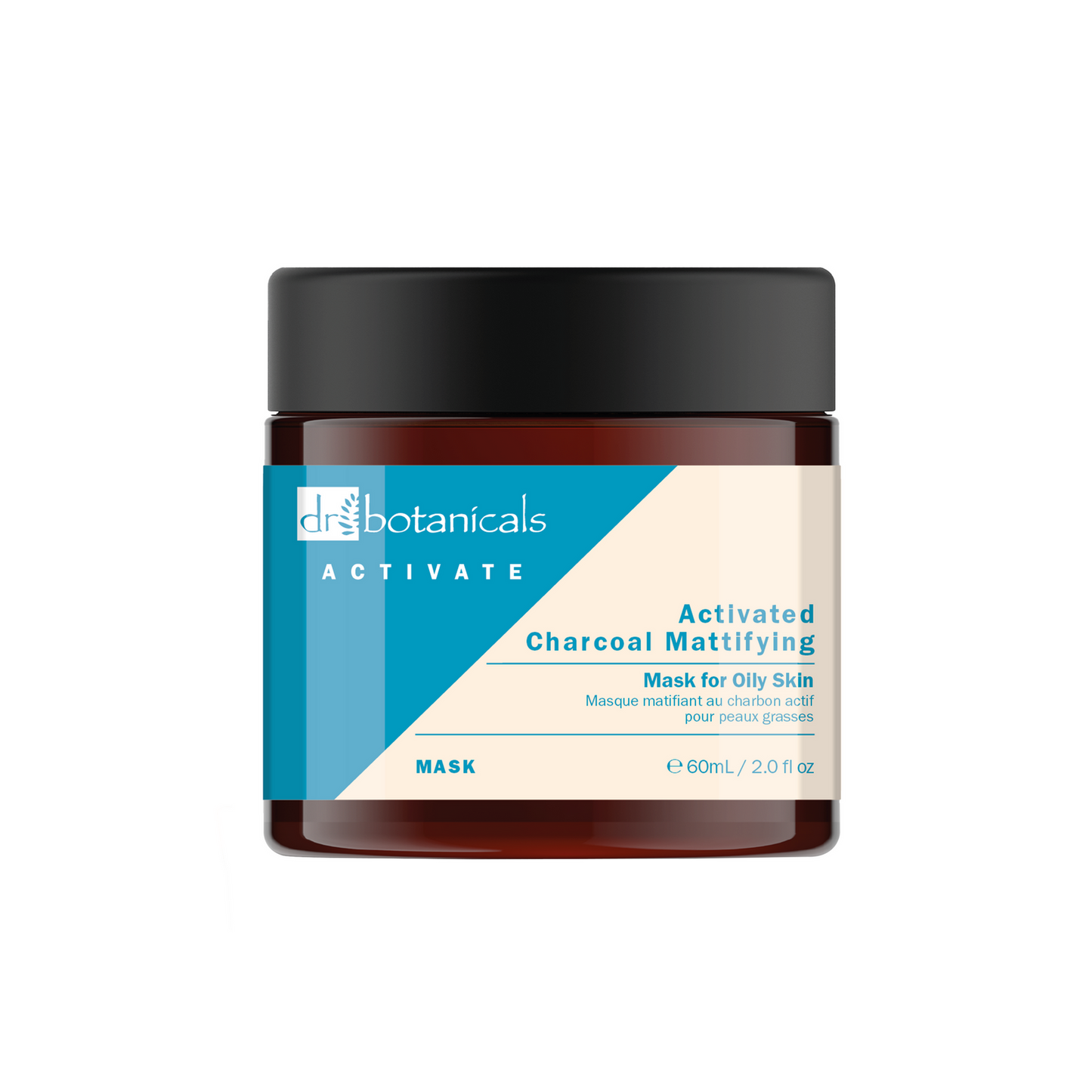 Dr. Botanicals Activate Charcoal Mattifying Mask Vette Huid – 60 ml