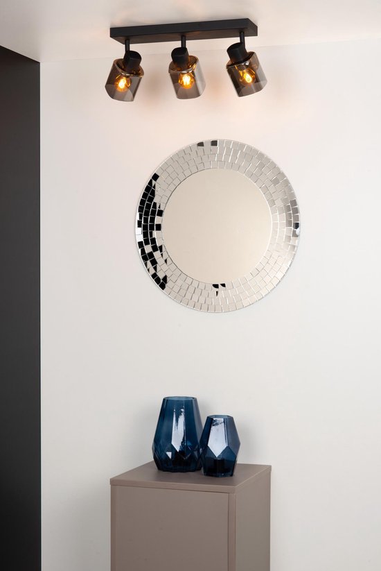 Lucide ALION - Plafondspot (Plafondlamp) - 3xE14 - Zwart