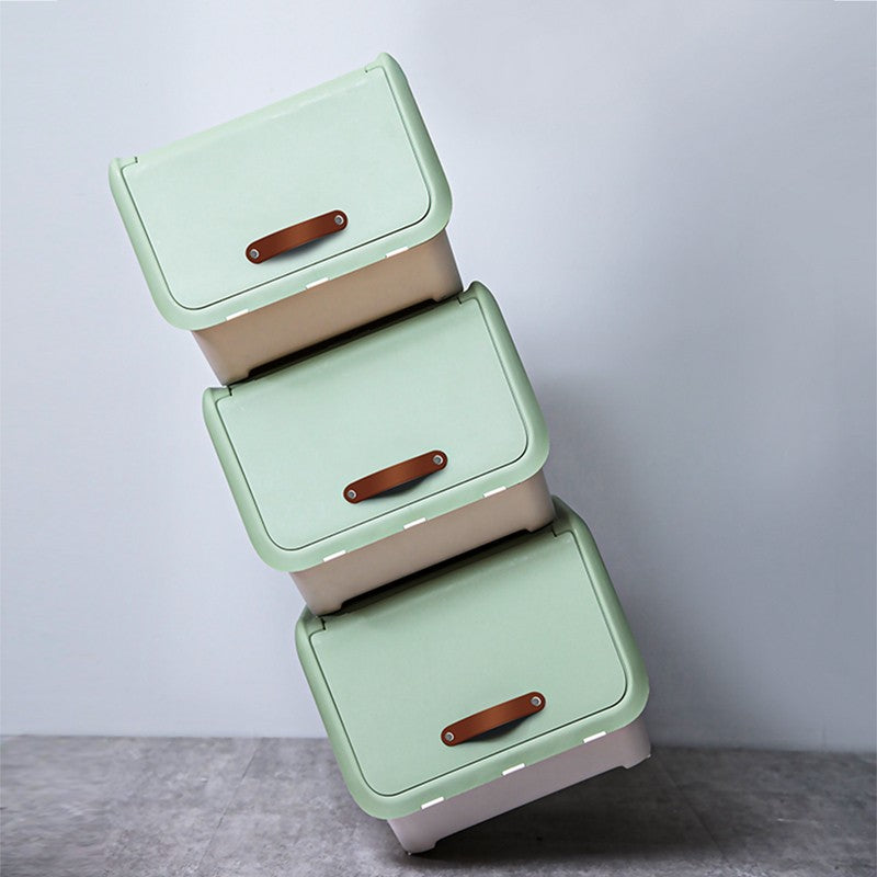 Citylife Opbergbox Set van 3 Groen 38 x 46 x 31 cm