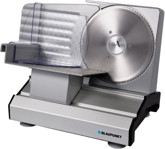 Blaupunkt Allessnijder FMS601 - Zilver - 200 W - RVS Mes 19 cm - Snijdikte 0 tot 20 mm - 2 Standen - 38 x 25 x 28 cm
