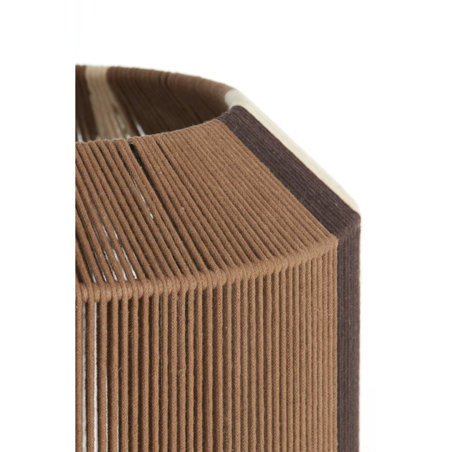 Kozana Hanglamp - Ø36x43cm - Bruin/Crème/Donkerbruin