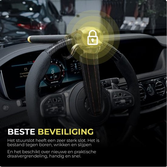 Gtrise Stuurslot Voor Auto - Stoplock - Auto - Camper - Pro - Opbergtas
