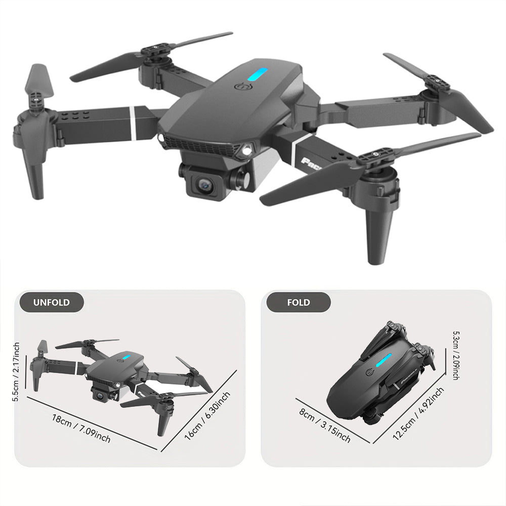 FACEGLE E88 Speelgoeddrone - Opvouwbare Quadcopter - High-Definition Dubbele Camera's