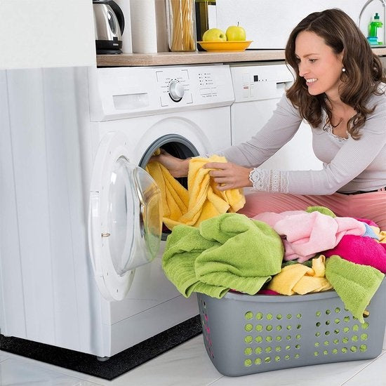 Strex Anti Trillingsmat Wasmachine en Wasdroger - 60 x 60 CM - Geluidsdempende Antislip Mat - Trillingsdemper - Rubber Mat