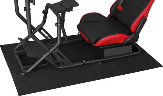 Race cockpit vloermat anti slip - race cockpit mat vloerbescherming - sim racing vloermat - racestuur standaard vloermat wheel stand - XL formaat 150 cm x 90 cm