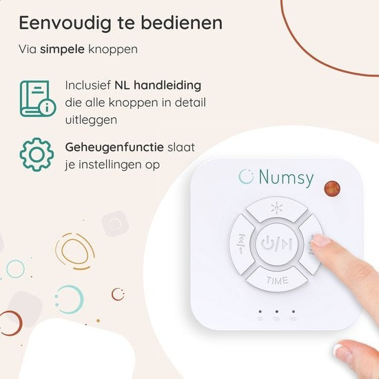 Numsy Original 3 White Noise Machine Baby - Witte Ruis Apparaat