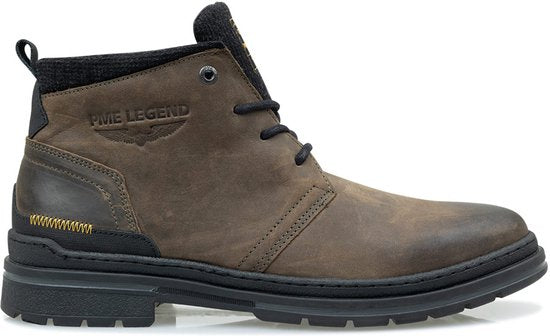 PME Legend - Heren Veterschoenen Fleetman - Groen - Maat 43 links Maat 44 Rechts