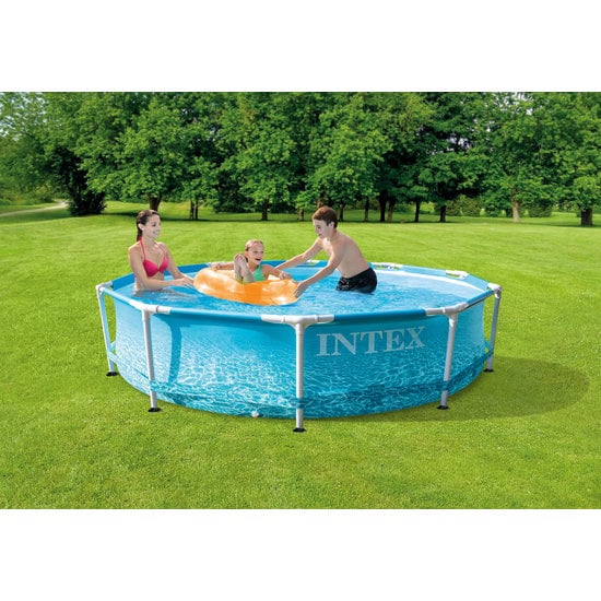 Intex Opbouwbaar Zwembad - Beachside Metal framepool 305x76 cm