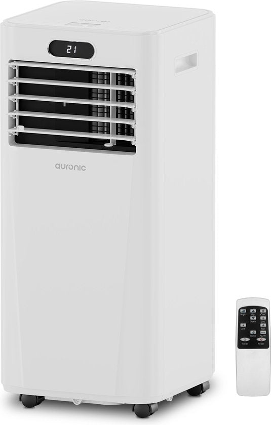 Auronic Mobiele Airco - 7.000 BTU - 3-in-1 - Airconditioning met 2 Raamafdichtingskits - Ventilator - Ontvochtiger - tot 20 m² koelen